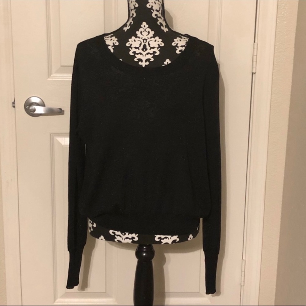 Parker black shimmery sweater